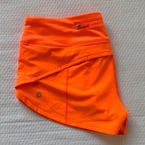 Lululemon Orange 2.5” Athletic Shorts